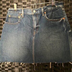 Levi Denim Skirt Size 30 Hem New without Tags